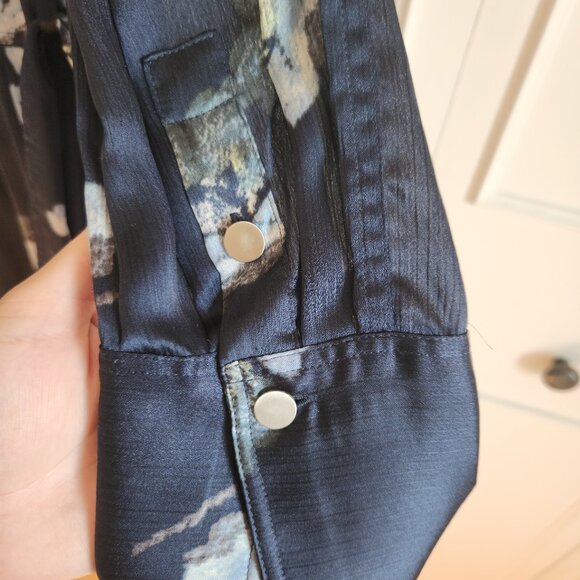 Club Monaco Navy Blue Long Sleeve Dress - Worn Once - Picture 8 of 9